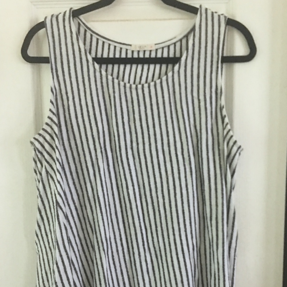 Swingy Plus Sized Cotton/Rayon Sleeveless Top